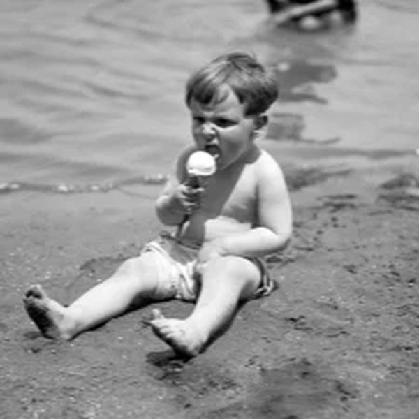 Stewart Bain as a child